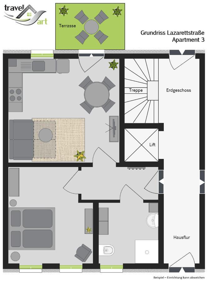 Aparthotel Travel Art Boardinghouse Neuruppin Zewnętrze zdjęcie