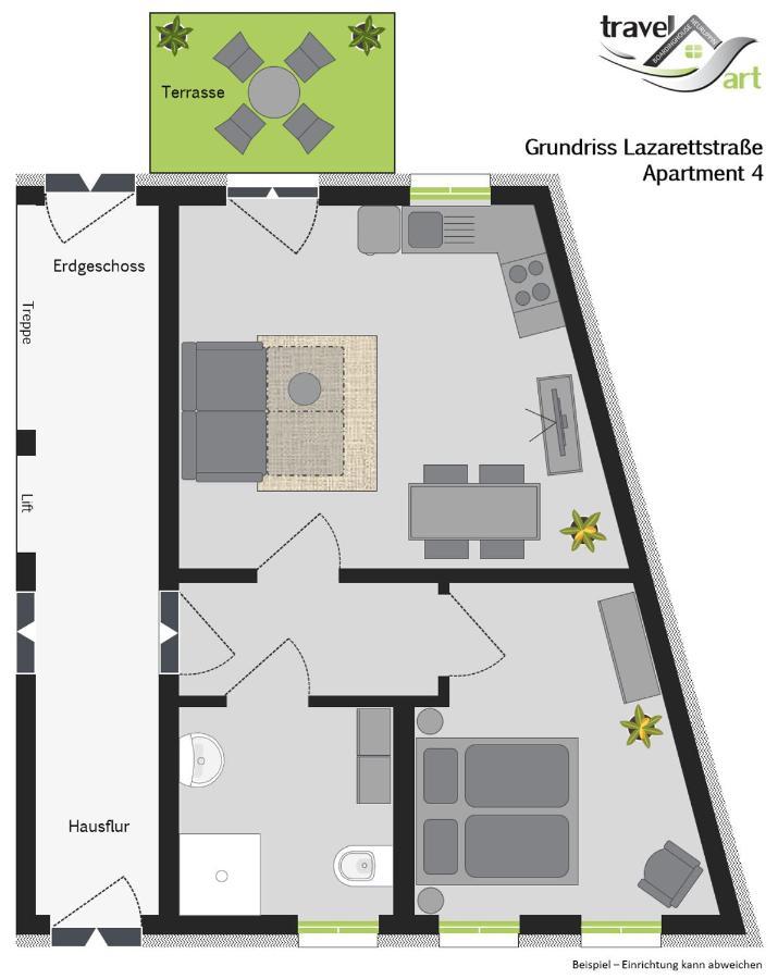 Aparthotel Travel Art Boardinghouse Neuruppin Zewnętrze zdjęcie